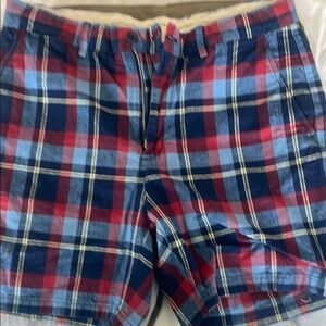 Plaid Red and Blue Shorts